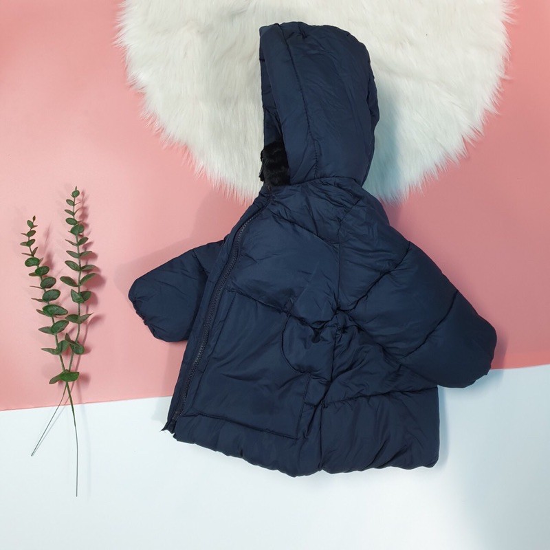 Áo khoác phao zara dư xịn bé trai xanh than