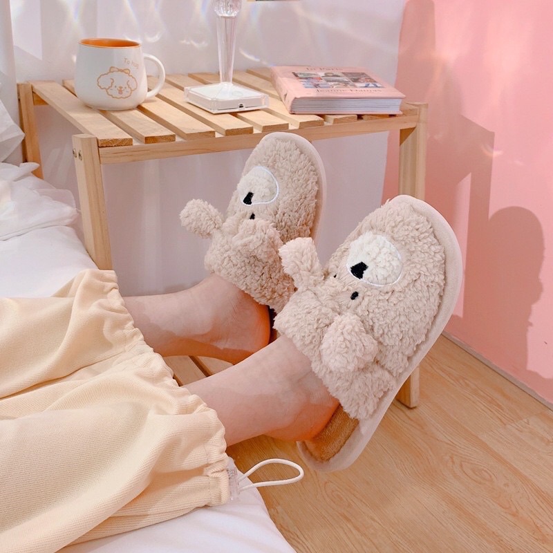DÉP BÔNG ĐI TRONG NHÀ NGỘ NGHĨNH ẤM ÁP ÊM CHÂN