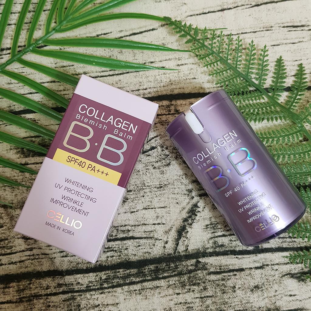 Kem Nền Cellio Collagen Blemish Balm B.B SPF40 PA+++ 40ml