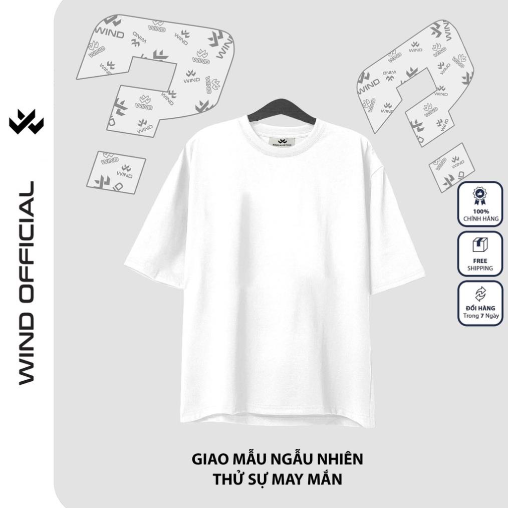 Áo thun tay lỡ Unisex W WIND form rộng nam nữ Ngẫu Nhiên thử sự may mắn oversize ulzzang !