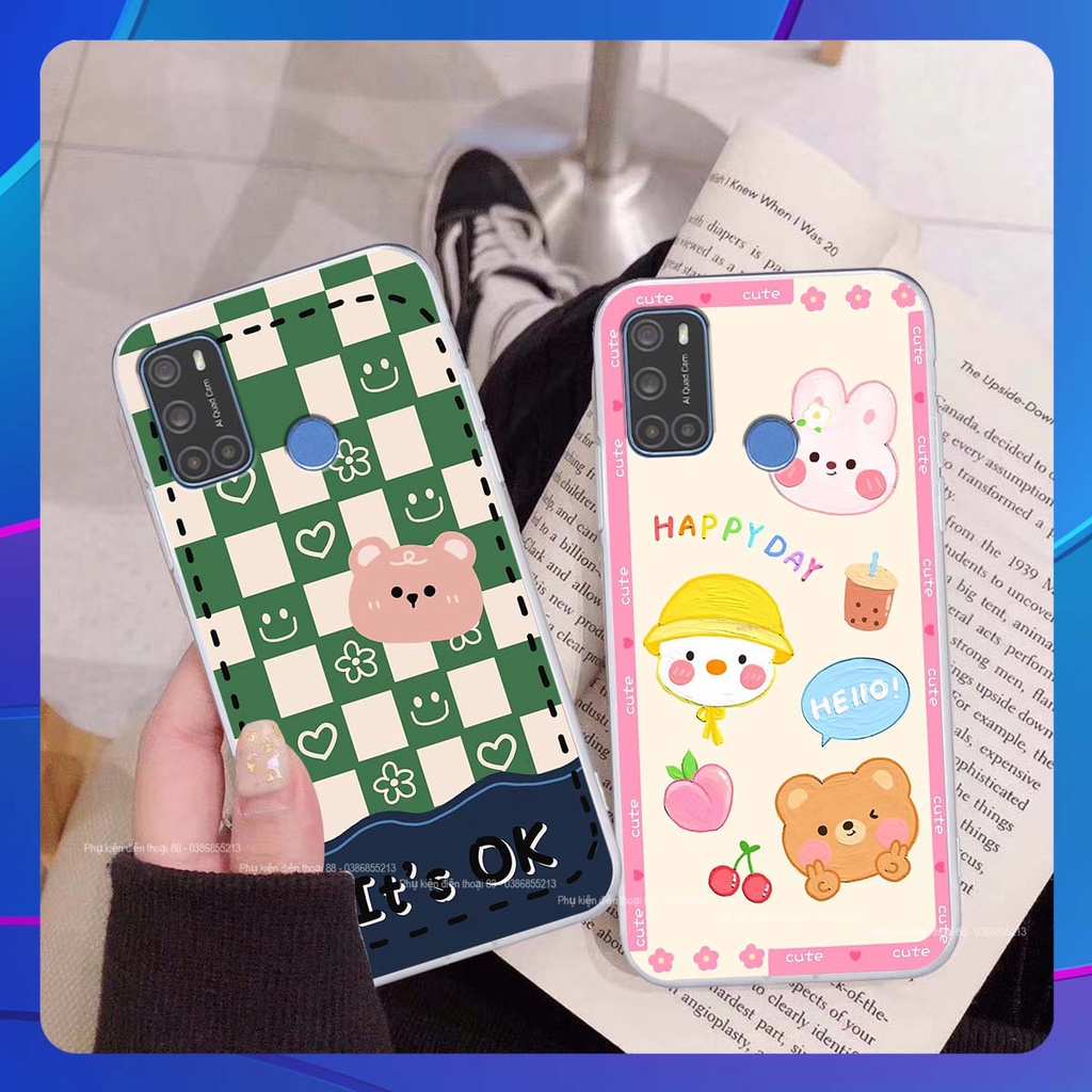 Ốp lưng Vsmart JOY 4 happy day, gấu bear dễ thương - BỀN - ĐẸP -BAO GIÁ TOÀN THỊ TRƯỜNG