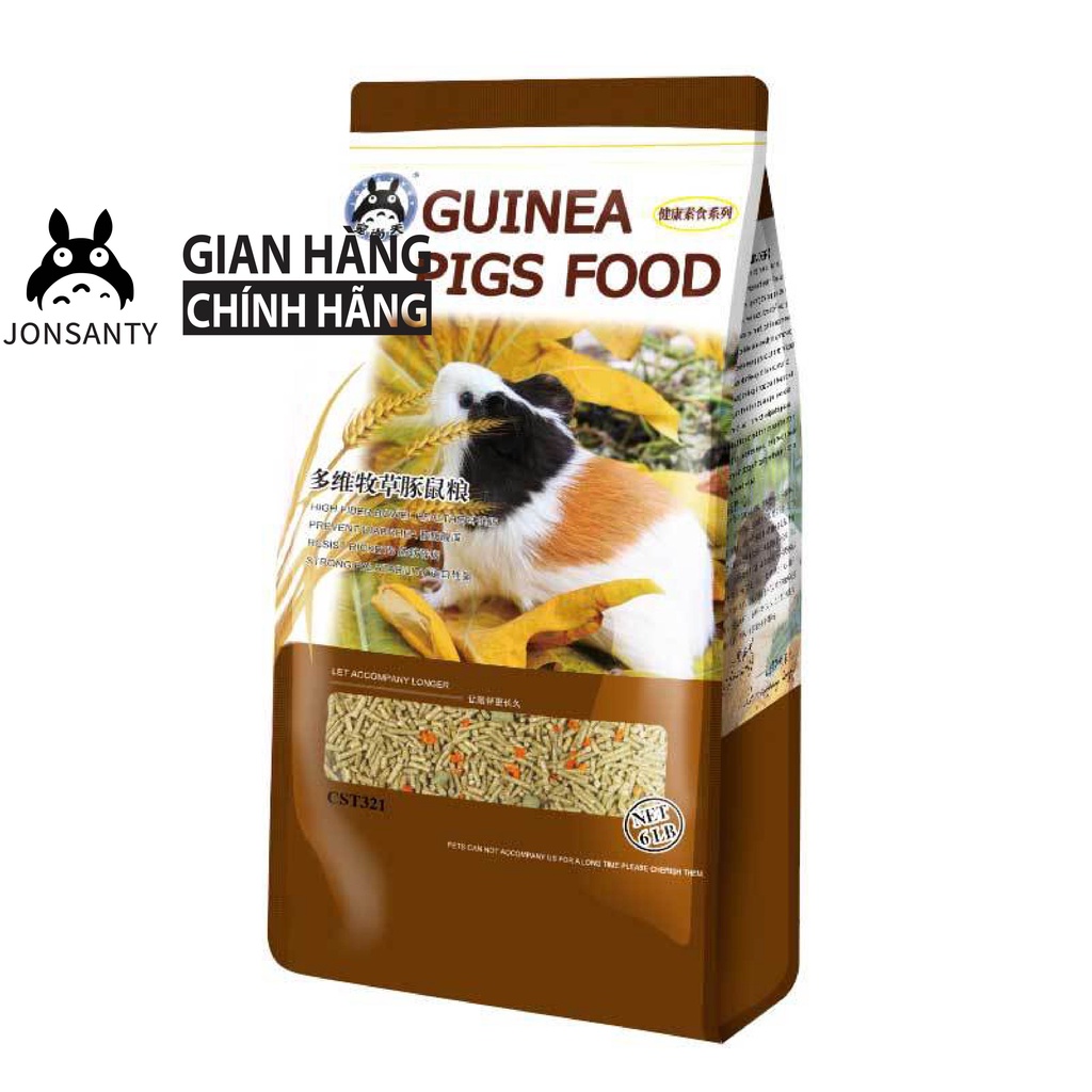 Thức ăn bọ ú chuột lang hãng JONSANTY giàu chất xơ kết hợp rau củ quả nguyên liệu cao cấp gói lớn 5LB/2,2kg CST321