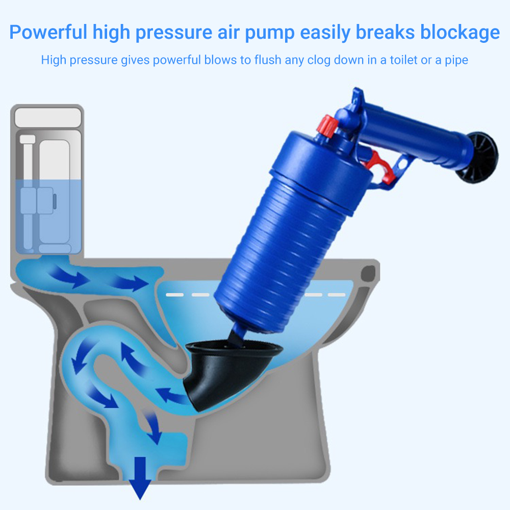 Kkmoon1 Dụng Cụ Bơm Thông Tắc Đường Ống Thoát Nước Áp Suất Cao Tiện Dụng