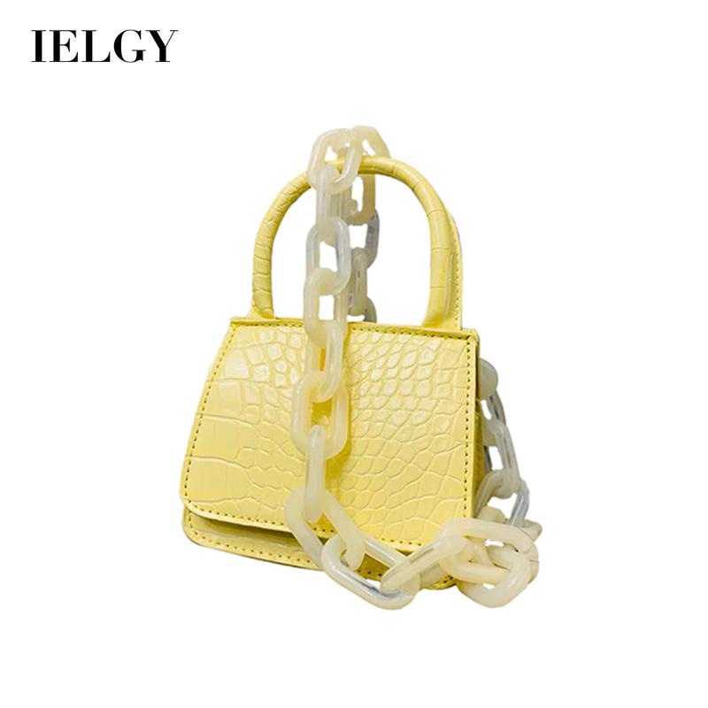 IELGY Túi Đeo Vai Họa Tiết Da Cá Sấu Dễ Thương Thời Trang Cho Nữ