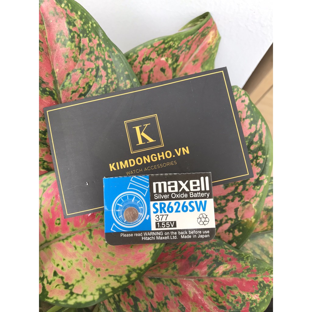 Viên pin đồng hồ Maxell 626 chuyên thay pin đồng hồ đeo tay, điều khiển các loại - SR626SW - 377 vỉ 1 viên