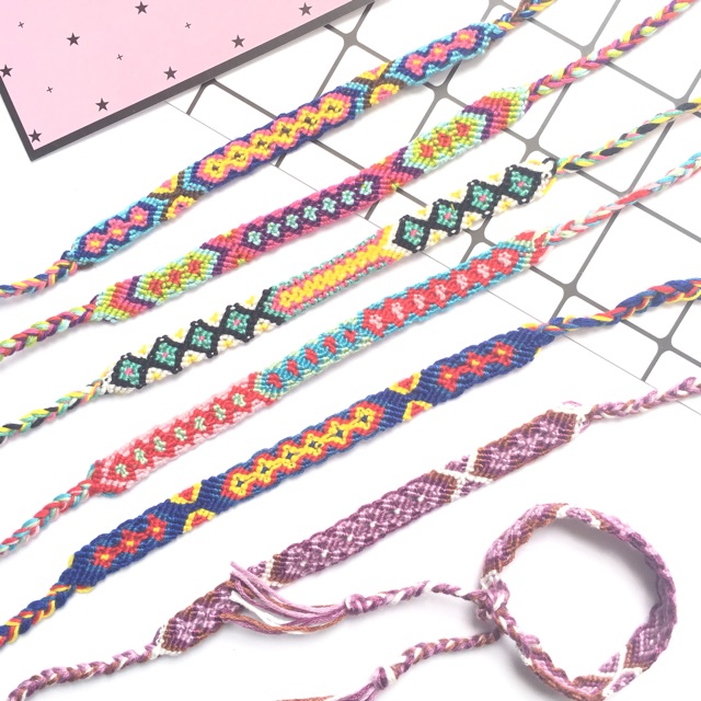 Vòng tay tết chỉ tình bạn bản rộng