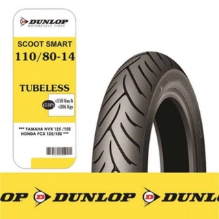 Vỏ xe Dunlop 110/80-14 Scoot Smart cho Yamaha NVX, honda PCX