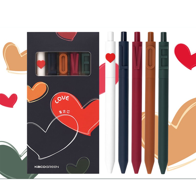 Bút Mực Gel Ngòi 0.5MM 5 Màu Dùng Cho Trường Học/Văn Phòng