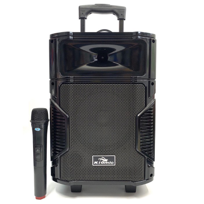 Loa bluetooth kẹo kéo di động Kiomic K108 tặng kèm 1 micro không dây hát karaoke [BH 6 tháng]