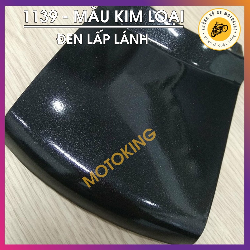 Combo SƠN SAMURAI MÀU ĐEN KIM LOẠI LẤP LÁNH 1139 loại 2K chuẩn quy trình độ bền 5 năm gồm 2K04 - 1139- 2k01