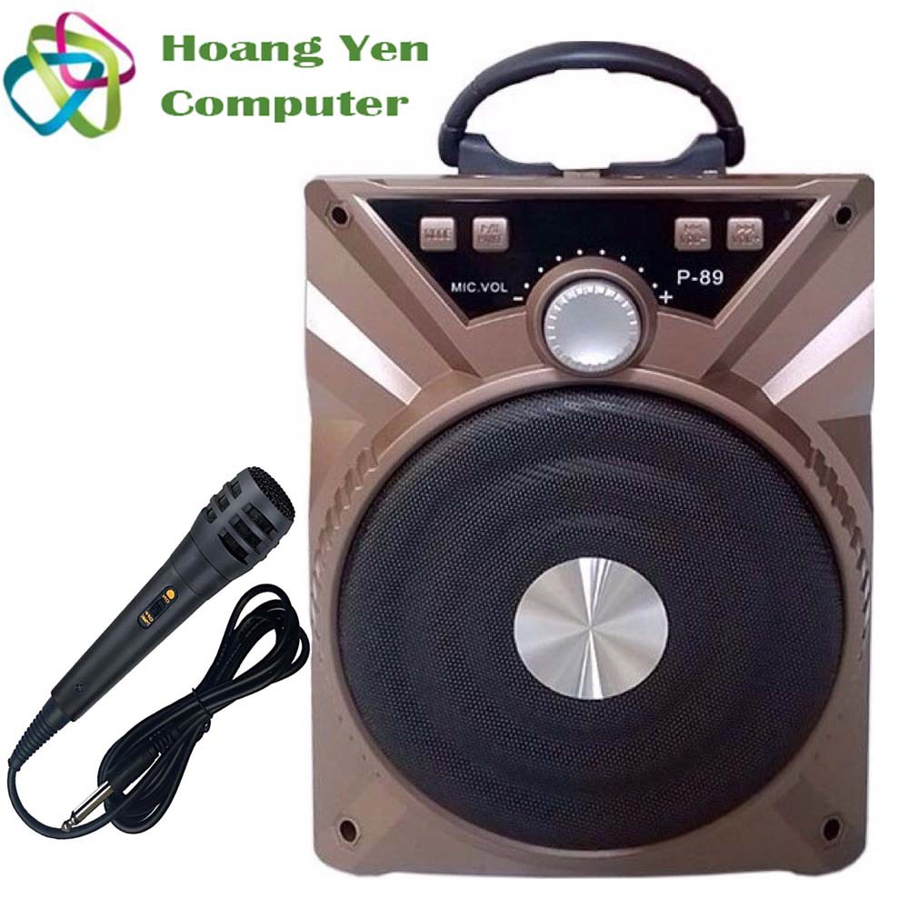 [Tặng Micro] Loa Karaoke Bluetooth P88 89 - BH 3 tháng - Hoàng Yến Computer