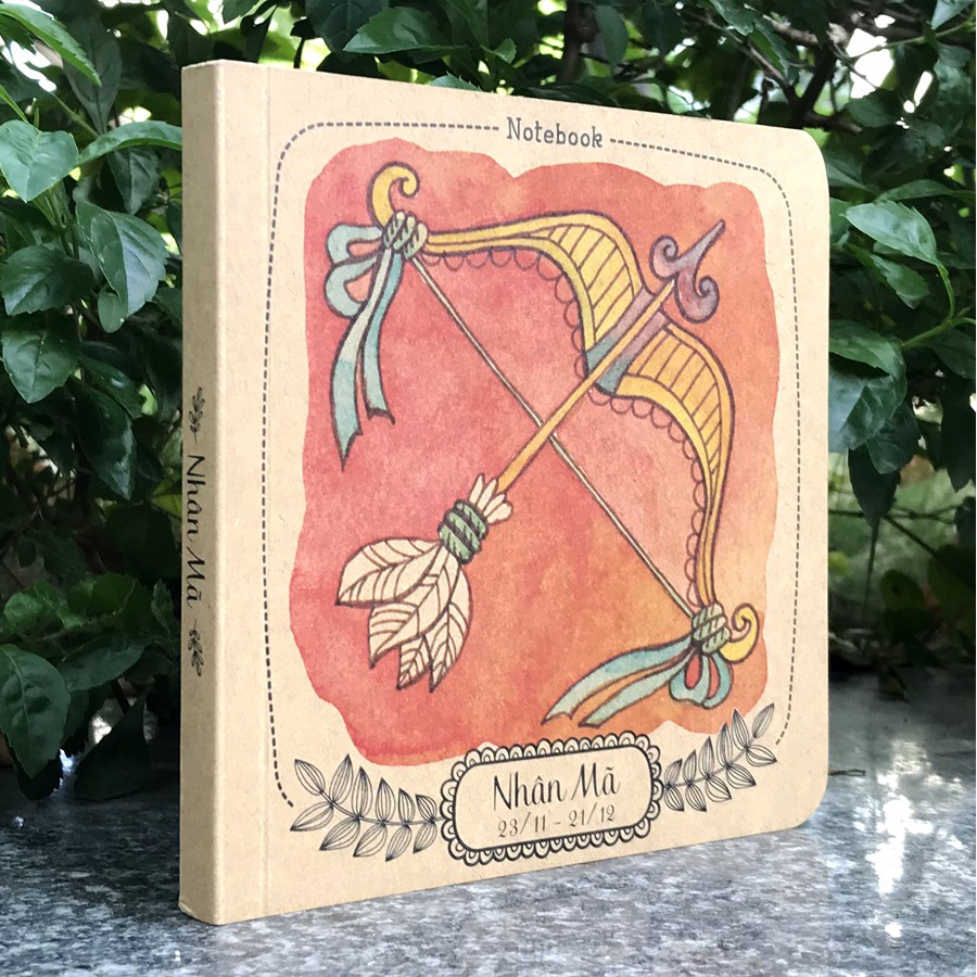 Notebook - 12 cung hoàng đạo - Nhân Mã (Giấy Kraft nâu)