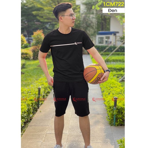 Bộ Thể Thao Nam Mùa Hè Cao Cấp Chất Thun Co Giãn Thấm Hút Mồ Hôi Tốt Thương Hiệu 𝐂𝐀𝐑𝐃𝐈𝐍𝐀 𝑺𝒂̀𝒊 𝑮𝒐̀𝒏 Mã 1CM7