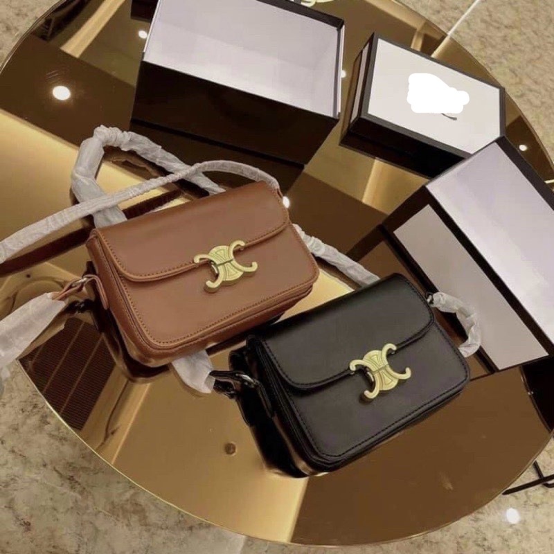 Túi Xách Đeo Chéo, Đeo Vai Ce lin sz 18cm  Thiết Kế Đơn Giản Thời Trang Vintage Hàn Quốc