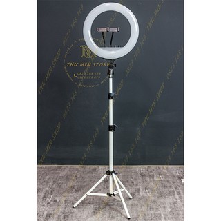 Đèn Livestream  - Chụp Hình KR360 Hàng Chính Hãng Kinglight size đèn 36cm - 2 kẹp điện thoại - remote từ xa