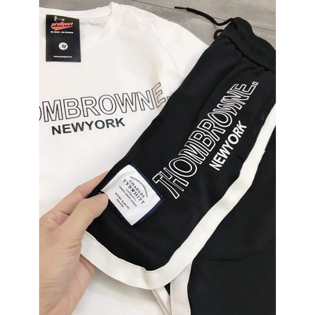 Set áo chữ + quần đùi viền nam, áo thun nam, quần đùi nam HBTY127 | BigBuy360 - bigbuy360.vn