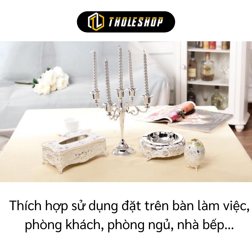 Hộp Đựng Khăn Giấy - Hộp Đựng Giấy Ăn Phong Cách Châu Âu Trang Trí Nhà Cửa 8164