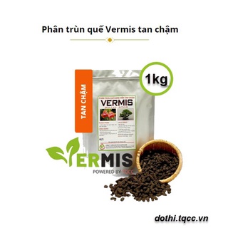Phân bón hữu cơ vi sinh tan chậm Vermis cho hoa lan ra Rễ ra Chồi mạnh gói 1000 gam