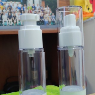 Chai Hút Chân Không 30ML Chiết Mỹ Phẩm - Chai Lọ Nhựa Trong Suốt Xịt Nhỏ Giọt Hút Chân Không - Chai Lọ Mỹ Phẩm