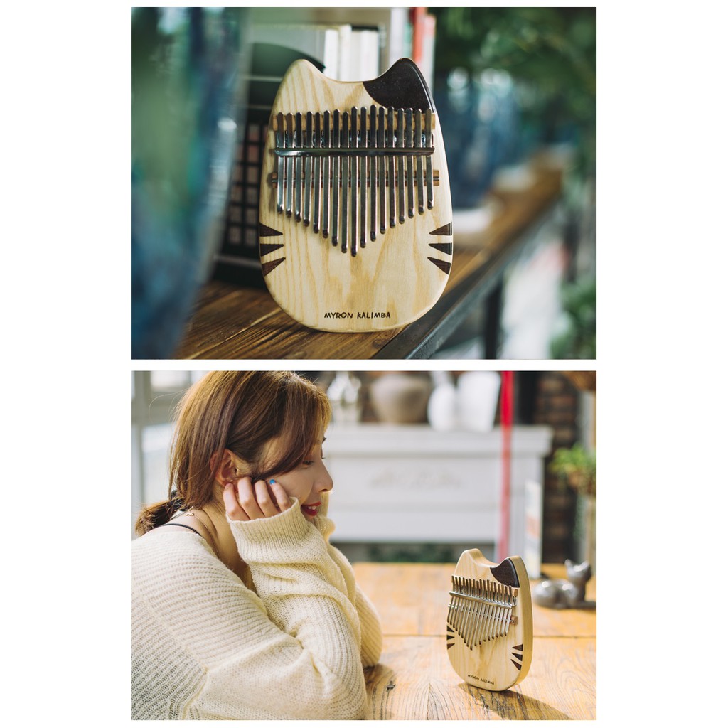 [Phiên bản giới hạn] Đàn kalimba MYRON KALIMBA Gỗ Thông Bắc Mỹ Mahogany MR00293-IM158