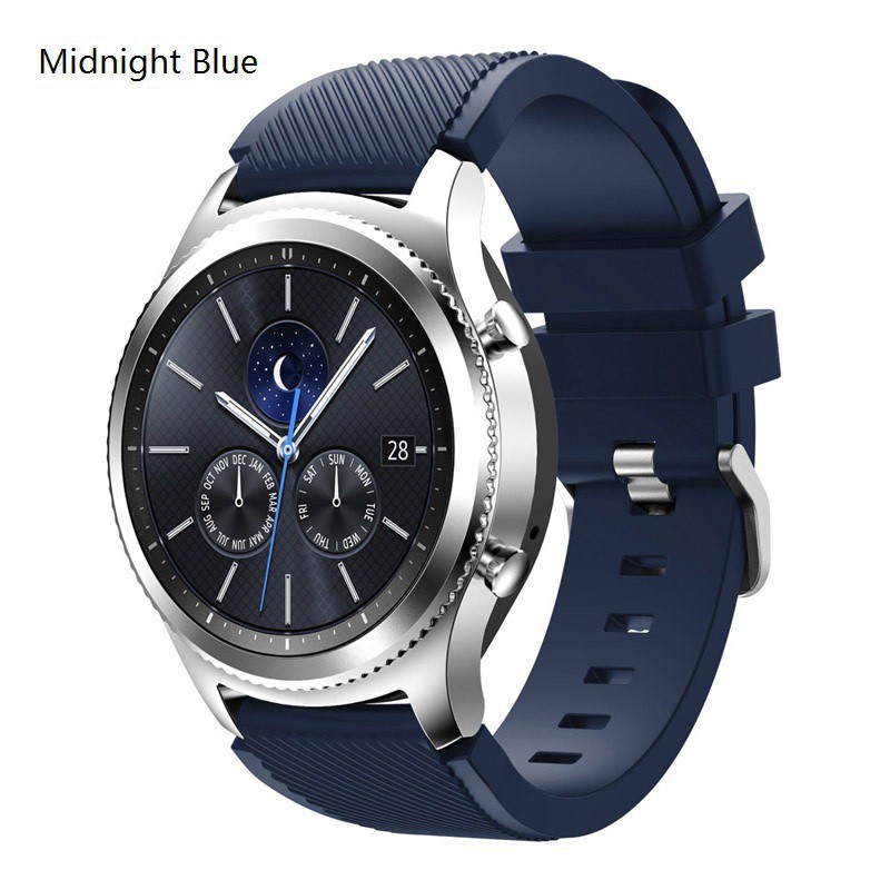 22mm width Dây đeo Silicon thay thế cho đồng hồ thông minh Galaxy Watch 46mm/Gear S3 Classic/S3 Frontier