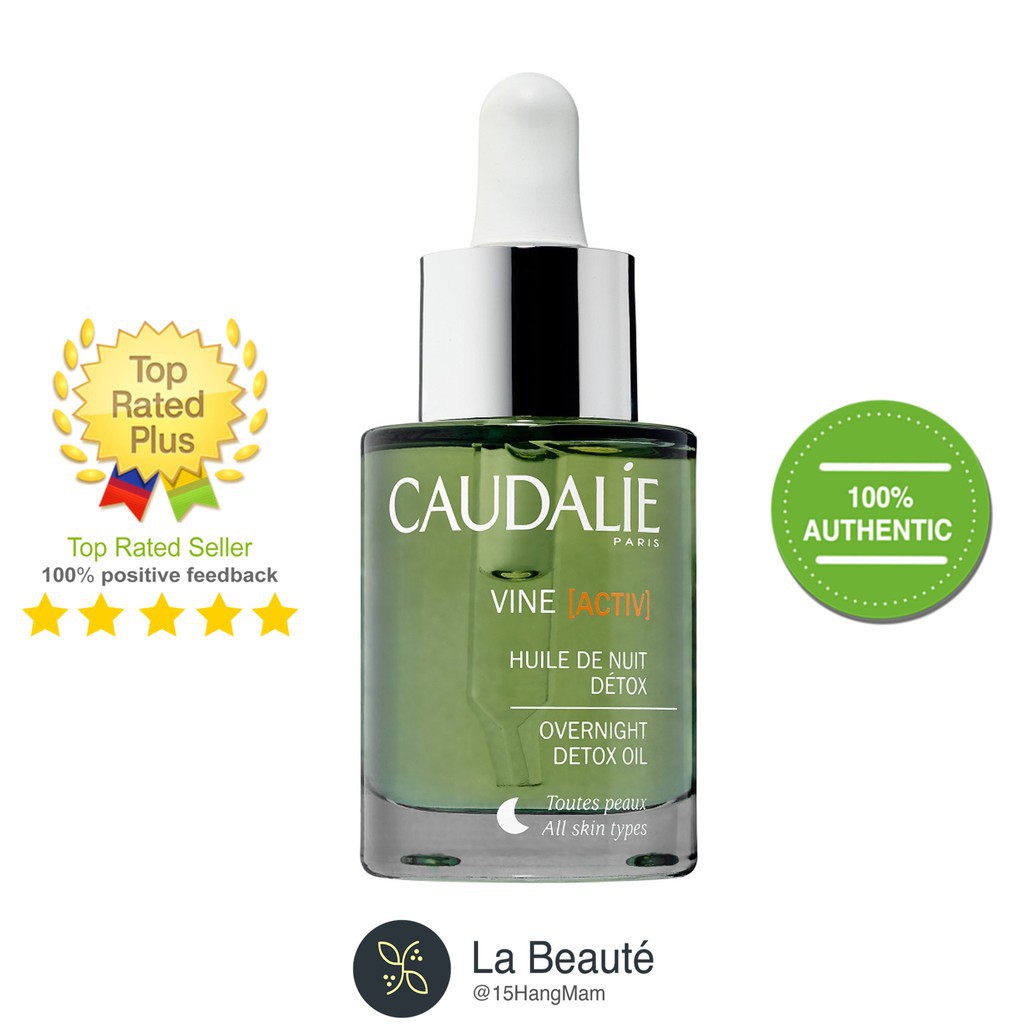 Caudalie Huile de Nuit Détox Vine Activ - Dầu Thanh Lọc, Tái Tạo Da 30ml