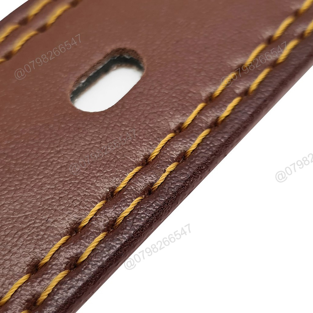 Thắt lưng da nam cao cấp DHM-183 | Khóa kim màu bạc nam tính | đục lỗ nguyên dây | Bảo hành 12 tháng