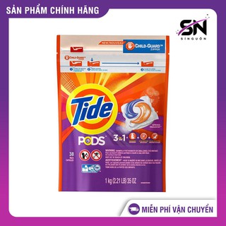 Viên giặt tide pods 42 viên