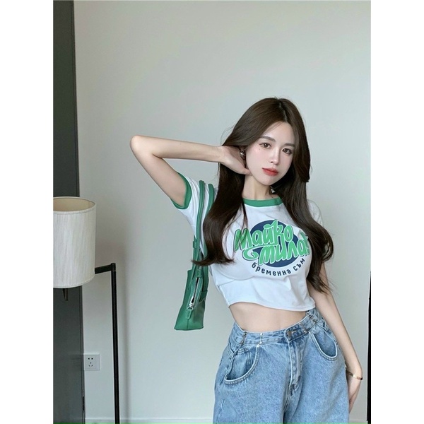 ÁO CROP TOP PHỐI VIỀN MARU XINH XINH pcgb