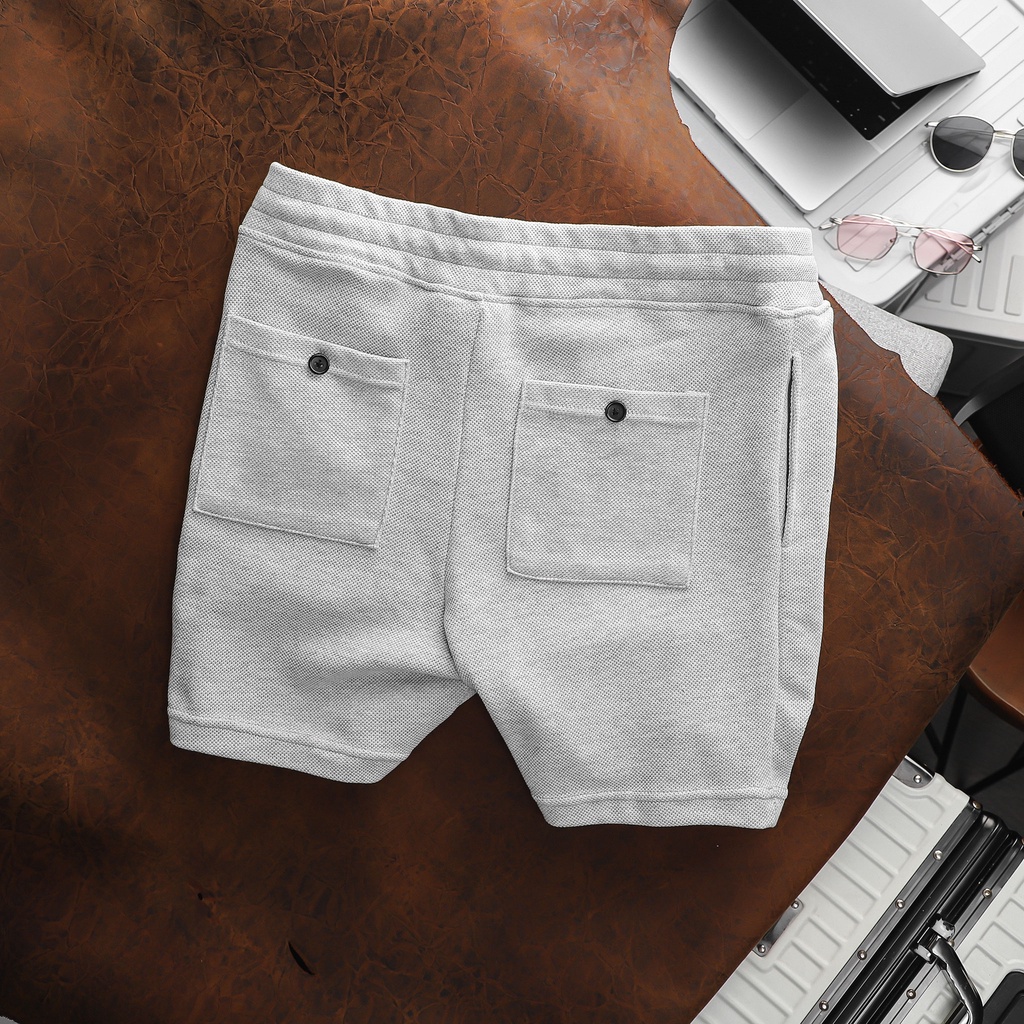 Quần Short Nam Basic Netline , Chất Cotton Pique Thoải Mái , QD003356 , Somehow