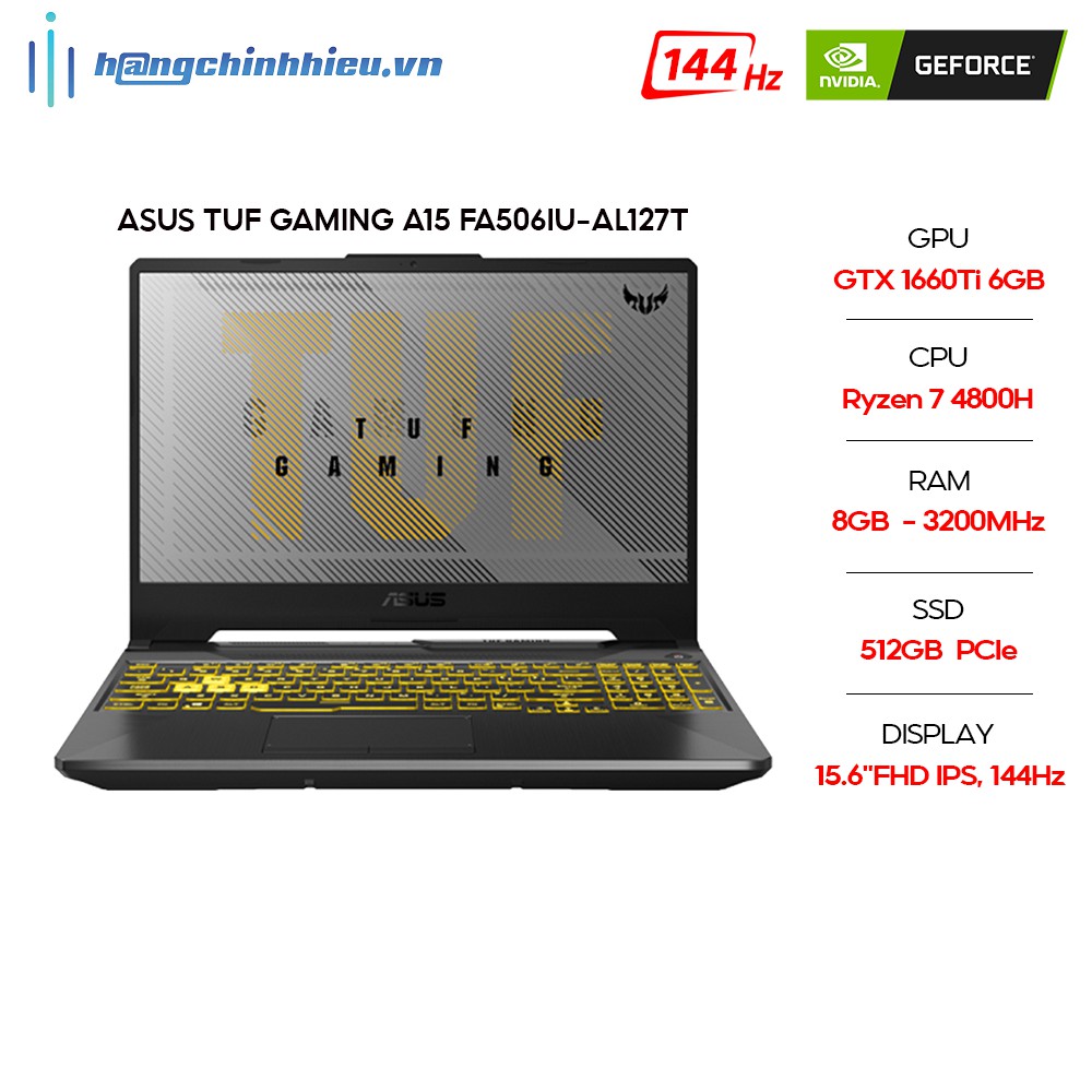 Laptop ASUS FA506IU-AL127T R7-4800H 8GB 512GB GTX 1660Ti 15.6'' 144Hz W10