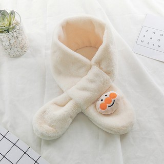Khăn choàng cổ phối lông thú cho bé
