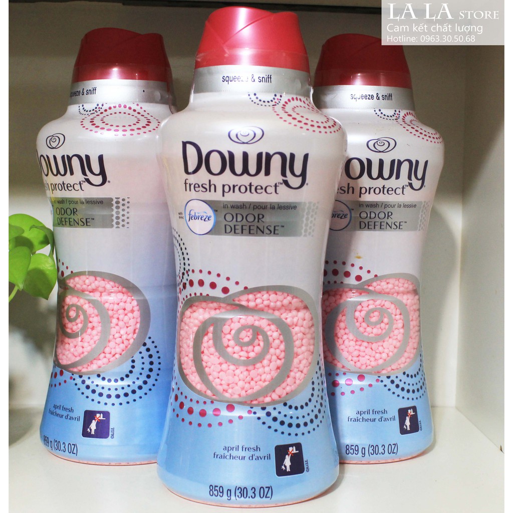 Viên xả vải Downy (màu hồng) của Mỹ giữ thơm lâu Downy Fresh Protect 859g