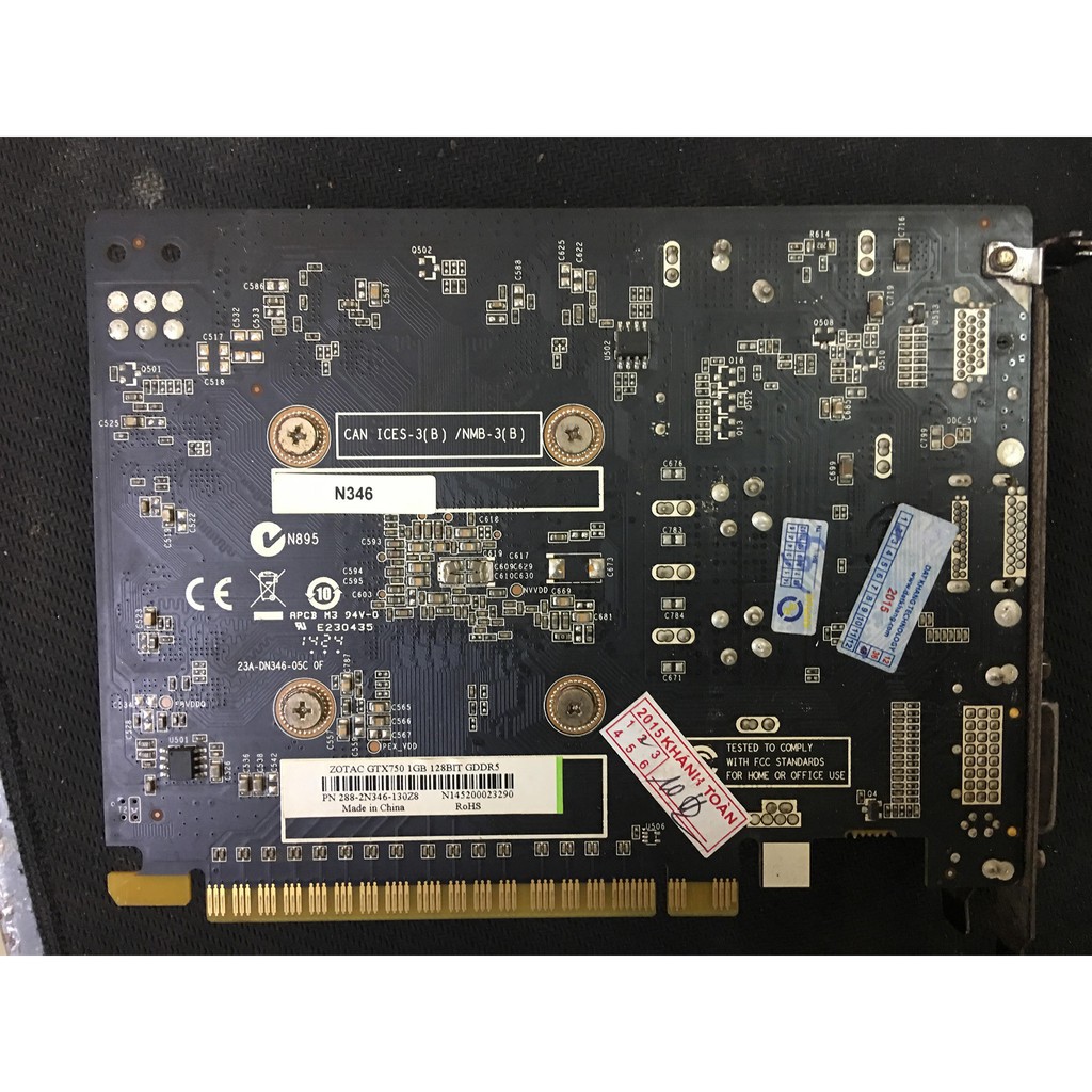 QVJ Card Màn Hình Zotac GTX 750 1Gb DDR5 Không Dùng Nguồn Phụ 32