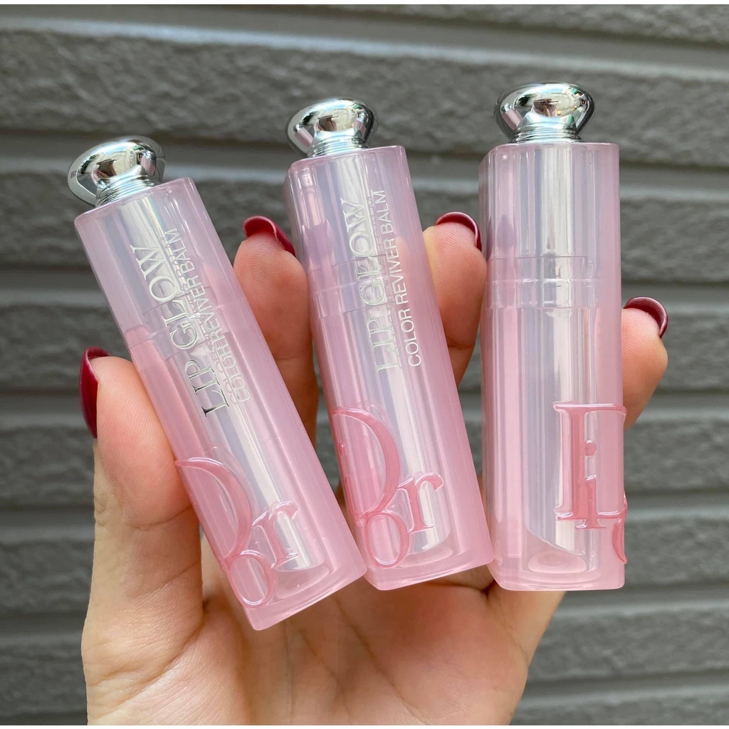 (hàng Pháp,mẫu mới 2022) Son dưỡng căng mộng môi Dior addict lip glow 001 hồng baby
