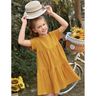 Váy Muslin cộc tay