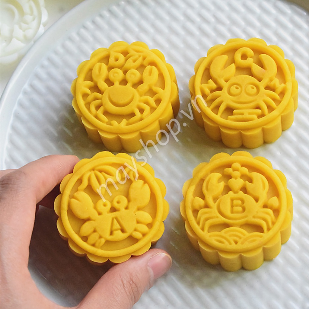 Khuôn trung thu 4 mặt con Cua nhỏ (50g)/ KTT39
