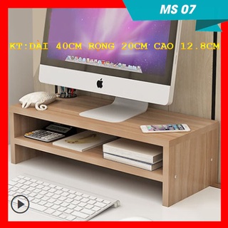 Kệ gỗ để màn hình máy tính - màn hình tivi
