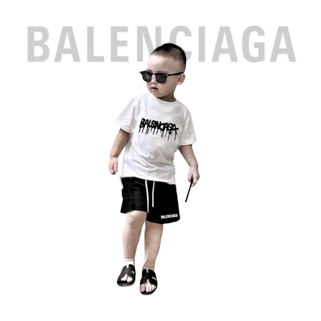 Set quần áo balen cho bé , bộ áo thun cotton bé trai , Kid_genZ
