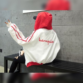 Áo khoác nữ vải dù có nón