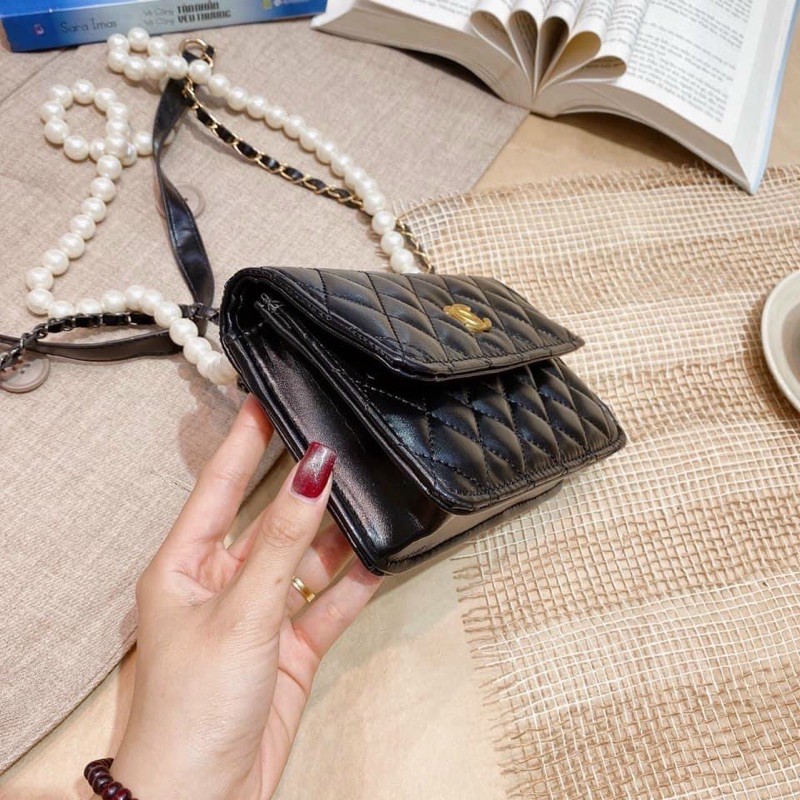 [Mã WAST10K giảm 10K đơn bất kỳ] [ XẢ KHO SỐC] Túi trần ô Bản 2 dây size 20 vỡ hộp lót đỏ