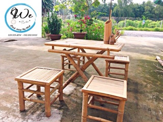 Bộ bàn ghế tre cực đẹp