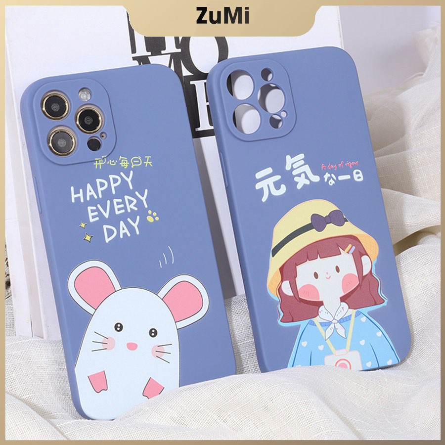 Ốp Lưng In Họa Tiết Cute Ôm Viền Máy Cho Iphone 12 Pro Max Đến 7Plus-ZUMI STORE