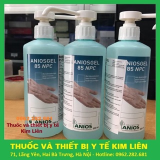 Dung Dịch Sát Khuẩn Tay Nhanh ANIOSGEL 85 NPC 500ml - Pháp