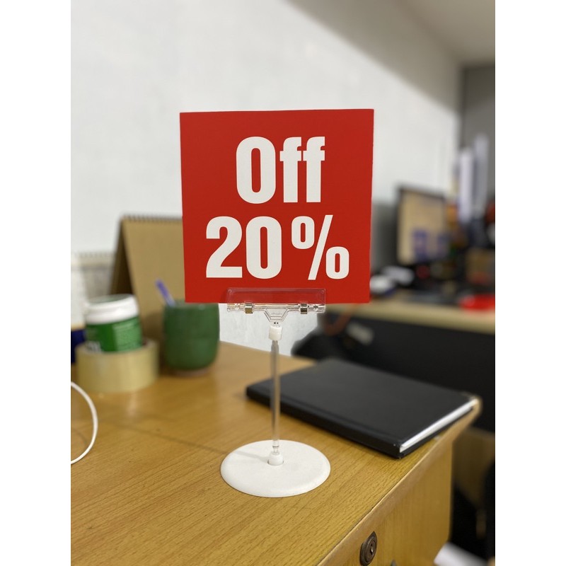 Kẹp để bàn 4015, chân kẹp nhựa để bàn, chân wobbler để bàn, kẹp quảng cáo để bàn