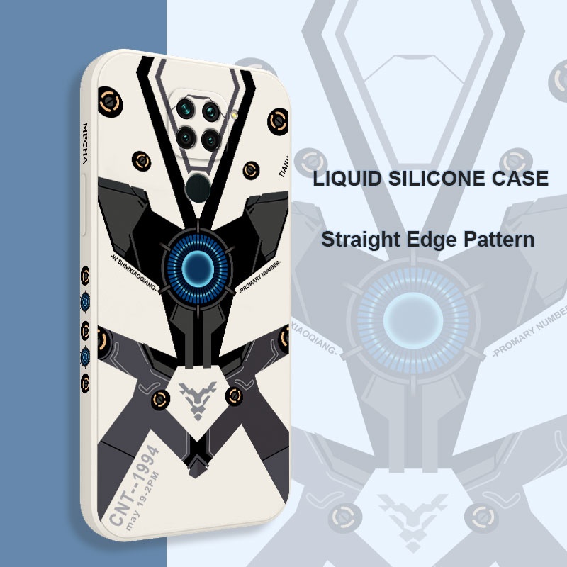 Ốp Điện Thoại Cảm Giác Chạm Thoải Mái Phong Cách Mech Cho Xiaomi Redmi Note 9 8 7 Pro Max 9Pro 9S 9T
