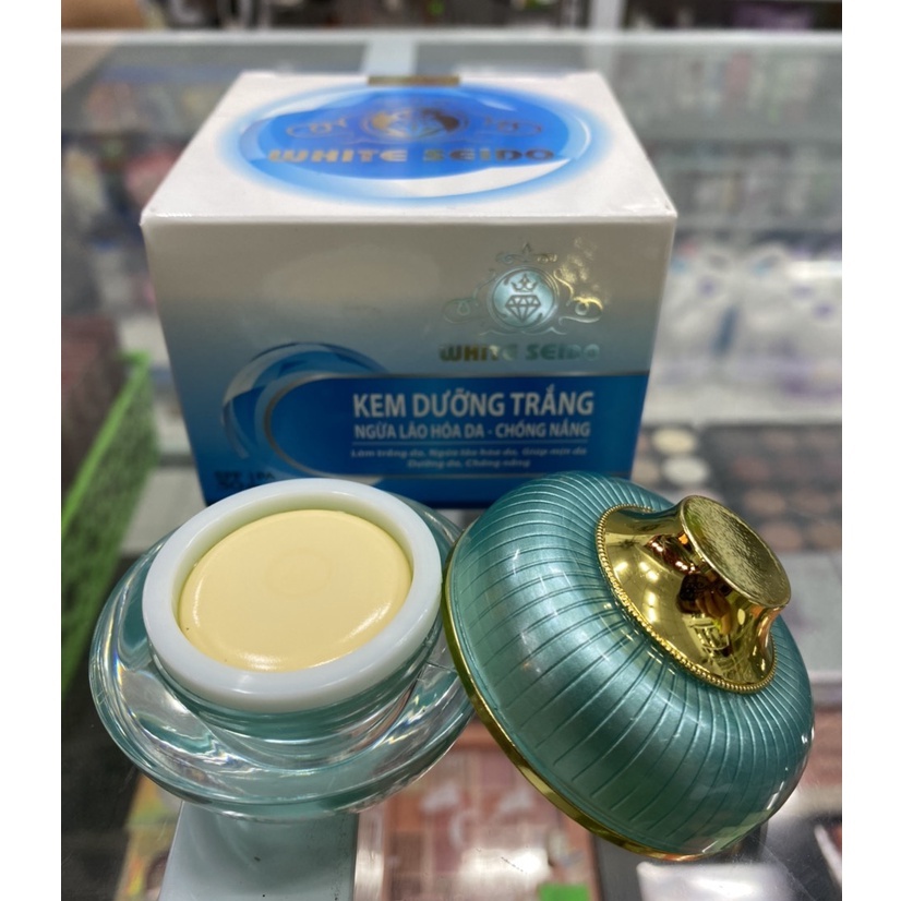 KEM WHITE SEIDO DƯỠNG TRẮNG NGỪA LÃO HÓA DA CHỐNG NẮNG 25G