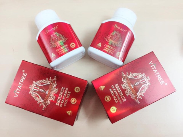 Vitatree Essence Of Kangaroo 40000 Max-Viên uống bổ thận tráng dương, tăng cường sinh lý (hộp 100 viên)