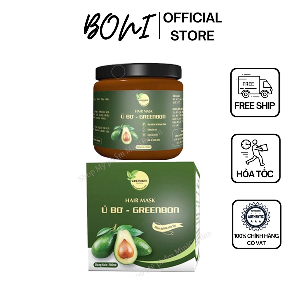 Ủ bơ – Ủ tóc siêu phục hồi Greenbon