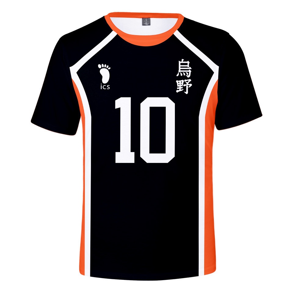 Haikyuu! Áo Thun Tay Ngắn Hóa Trang Nhân Vật Anime Fukurodani